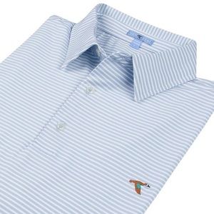 Men’s Stripe Performance Polo Shirt by GenTeal Apparel